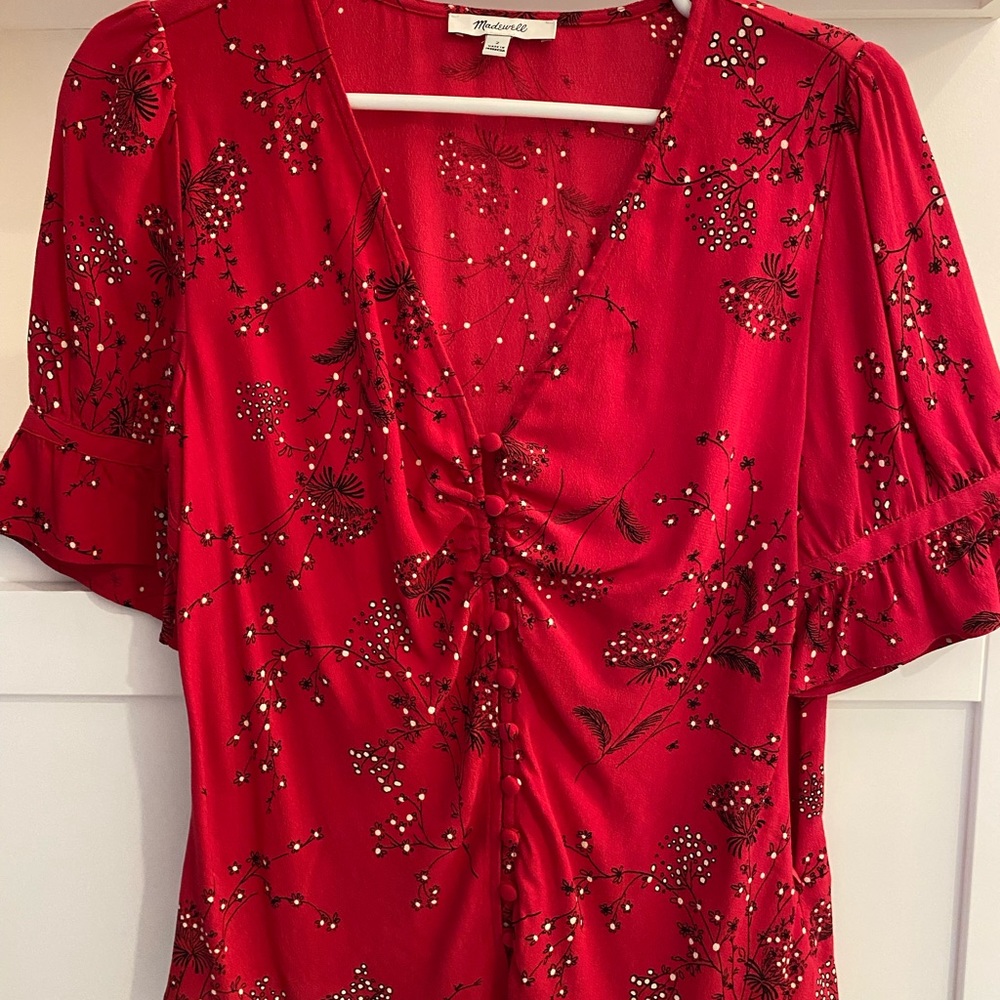 Red Madewell Top (size 2)